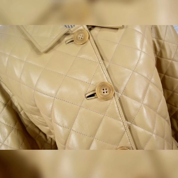 Wilsons Leather | Tan Quilted Leather Jacket - Picture 4 of 7